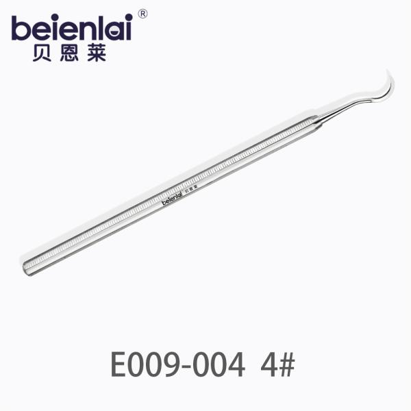Benlai Dental Scaler E009-004 BJD 4#, Single End, 5.5 Octagonal Handle